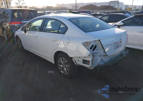 2012 Honda Civic Lx из США, поврежденный, VIN 2HGFB2F51CH300425